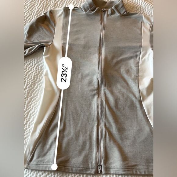 J.Lindeberg Daria Golf Mid Layer Golf Full Zip Micro Chip Melange XS NWOT - Picture 12 of 15